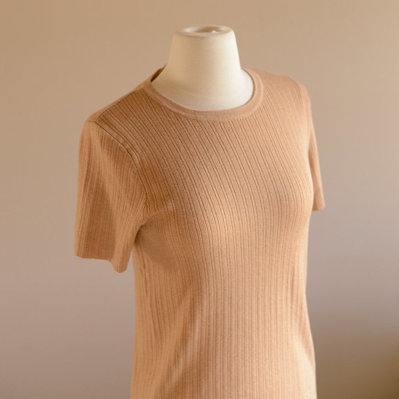 NEW, A New Day, Ribbed Sweater T Beige Tan XS - Picture 5 of 14